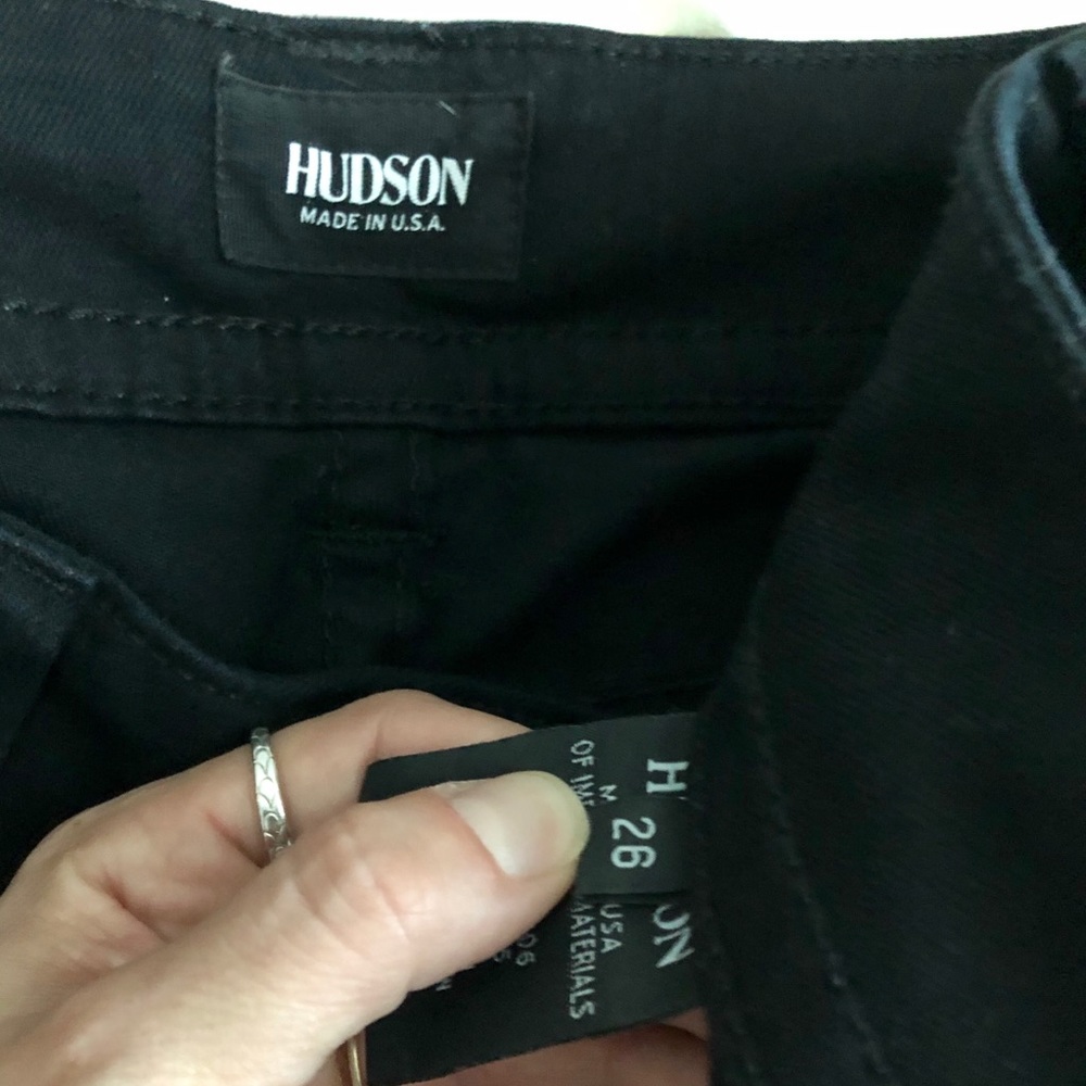 True black Hudson jeans
